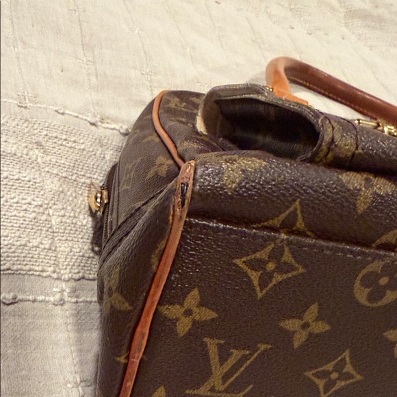Louis Vuitton Brown and Tan Monogram Hudson Satchel - Picture 11 of 11